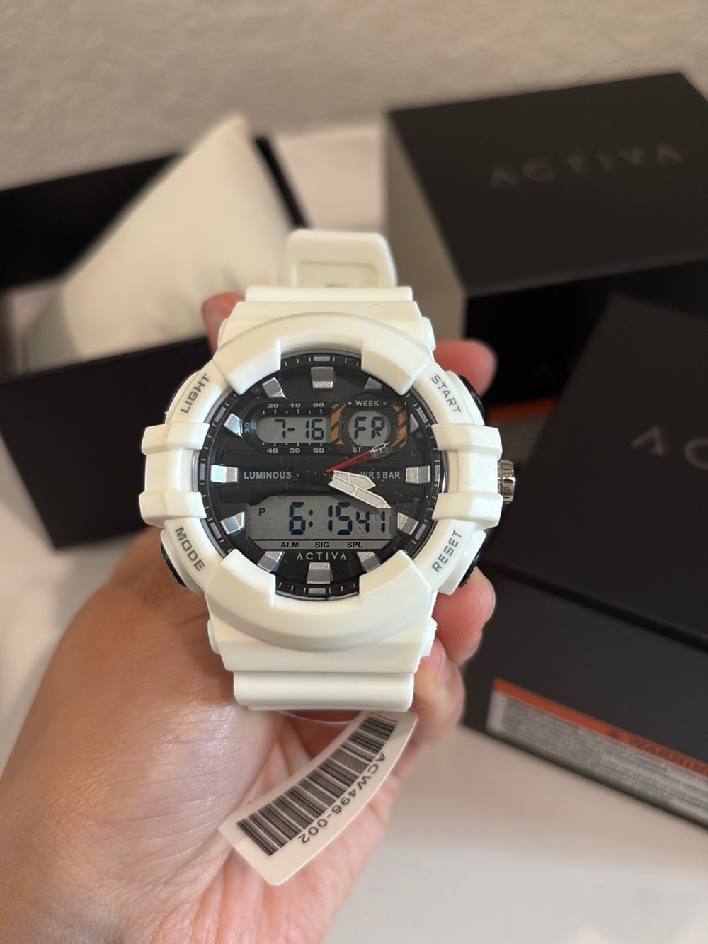 Activa Pixel X Invicta Digital Men's Watch - 50mm. White NWT - Picture 6 of 8
